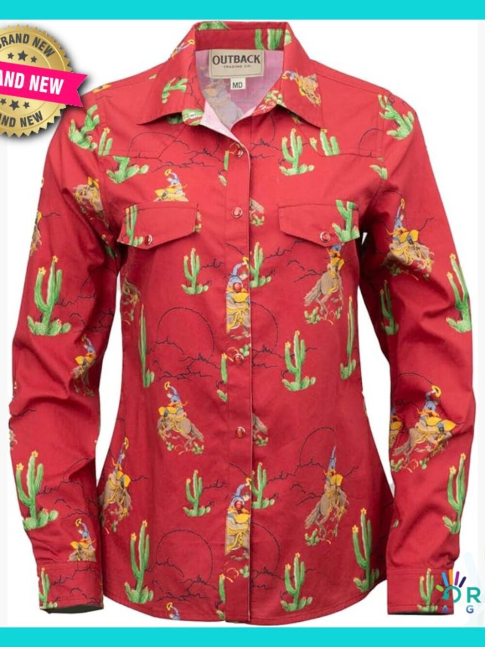 Western Button Down Shirt Soft Stretchy Polyester Long Sleeve Adjustable Cuffs